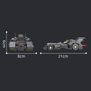 لگو دی سی ماشین بتمن 407 قطعه مدل Mould King 10020 Batmobile Model Car_لگو