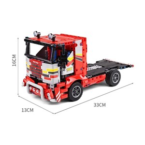 لگو تکنیک کامیون حمل‌ و نقل کنترلی 577 قطعه مدل MOULD KING 15003 RC Transport Truck Remote Contro_لگو