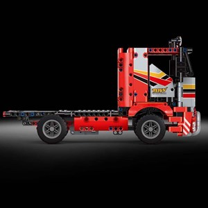 لگو تکنیک کامیون حمل‌ و نقل کنترلی 577 قطعه مدل MOULD KING 15003 RC Transport Truck Remote Contro_لگو