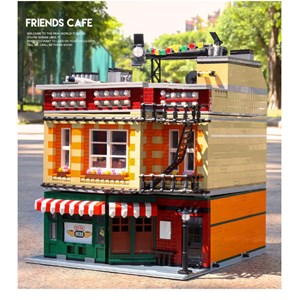 لگو کریتور کافی‌ شاپ چراغدار 4488 قطعه مدل Mould King 16014 Friends Cafe_لگو