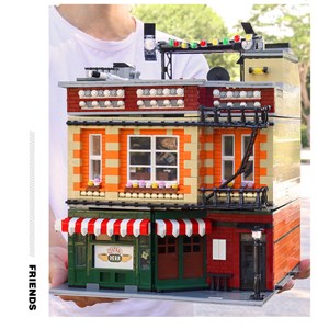 لگو کریتور کافی‌ شاپ چراغدار 4488 قطعه مدل Mould King 16014 Friends Cafe_لگو