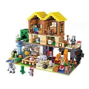 لگو ماینکرافت روستای کریپر با ساکنان 1415 قطعه مدل Minecraft My World 7132_لگو