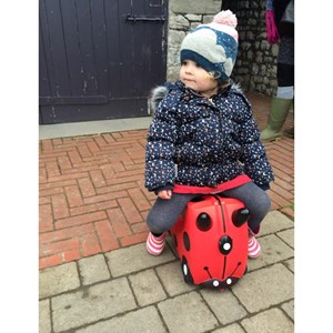 چمدان سواری کودک با ظرفیت 18 لیتر طرح کفشدوزک مدل 0092 Trunki 18L_کیف و کوله پشتی