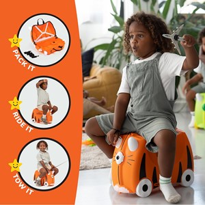 چمدان سواری کودک با ظرفیت 18 لیتر طرح ببر نارنجی مدل 0085 Trunki 18L_کیف و کوله پشتی