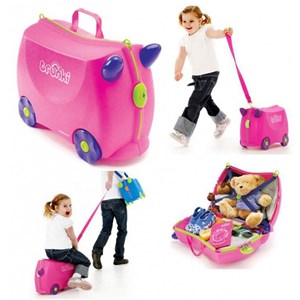 چمدان سواری کودک با ظرفیت 18 لیتر طرح صورتی مدل 0061 Trunki 18L_کیف و کوله پشتی