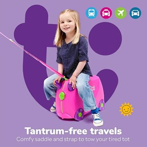 چمدان سواری کودک با ظرفیت 18 لیتر طرح صورتی مدل 0061 Trunki 18L_کیف و کوله پشتی