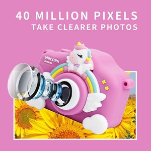 دوربین عکاسی و فیلمبرداری کودک طرح یونیکورن صورتی مدل XL_830_ اسباب بازی دیجیتال و هوشمند