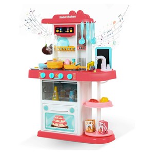 ست اسباب بازی آشپزخانه بزرگ 43 تکه با بخار و سینک مدل Mist Kitchen_اسباب بازی لوازم خانگی