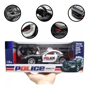 ماشین کنترلی شارژی پلیس با درب های بازشو مقیاس 1:16_ماشین کنترلی