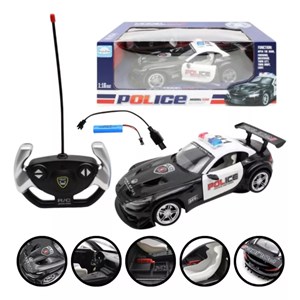 ماشین کنترلی شارژی پلیس با درب های بازشو مقیاس 1:16_ماشین کنترلی