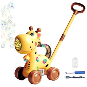 اسباب بازی چرخ دستی حباب ساز طرح زرافه مدل Bubble Machine 8521_اسباب بازی نوزادی