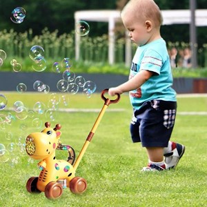 اسباب بازی چرخ دستی حباب‌ ساز طرح زرافه مدل Bubble Machine 8521_اسباب بازی نوزادی