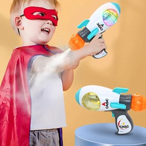 تفنگ اسباب بازی موزیکال فضانورد دودزا همراه با پروژکتور مدل Toy Gun with Mist Spray 922_تفنگ اسباب بازی
