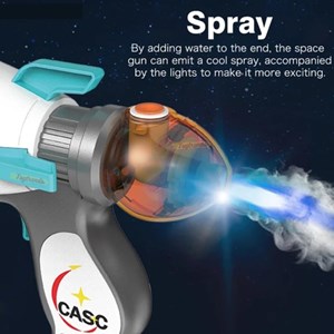 تفنگ اسباب بازی موزیکال فضانورد دودزا همراه با پروژکتور مدل Toy Gun with Mist Spray 922_تفنگ اسباب بازی