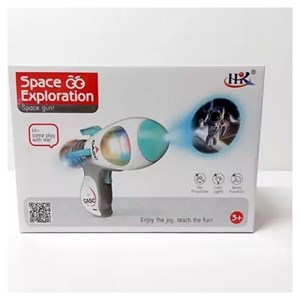 تفنگ اسباب بازی موزیکال فضانورد دودزا همراه با پروژکتور مدل Toy Gun with Mist Spray 922_تفنگ اسباب بازی