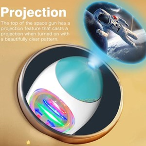 تفنگ اسباب بازی موزیکال فضانورد دودزا همراه با پروژکتور مدل Toy Gun with Mist Spray 922_تفنگ اسباب بازی