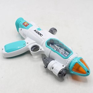 تفنگ اسباب بازی موزیکال بلستر فضایی دودزا با تیرهای چسبانکی مدل Space Smoke Blaster Gun 923_تفنگ اسباب بازی