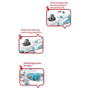 تفنگ اسباب بازی موزیکال بلستر فضایی دودزا با تیرهای چسبانکی مدل Space Smoke Blaster Gun 923_تفنگ اسباب بازی