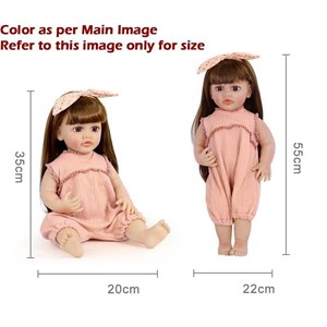 عروسک سیلیکونی دختر بچه 55 سانتی مدل Shiksha Mart_عروسک