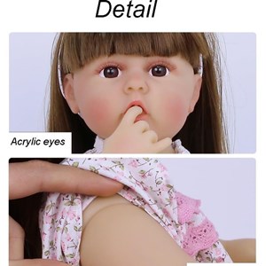 عروسک سیلیکونی دختر بچه 55 سانتی مدل Shiksha Mart_عروسک