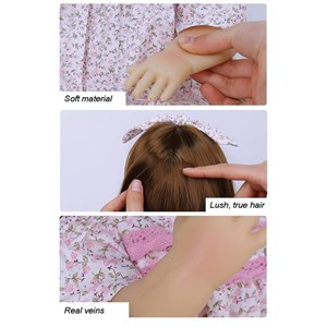 عروسک سیلیکونی دختر بچه 55 سانتی مدل Shiksha Mart_عروسک