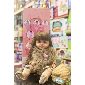 عروسک سیلیکونی دختر بچه 55 سانتی مدل Shiksha Mart_عروسک