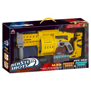 تفنگ اسباب بازی تیر اسفنجی بلستر تک تیر و رگباری مدل Gun With Soft Bullets 582_تفنگ اسباب بازی