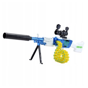 تفنگ اسباب بازی مسلسل شارژی تیر اسفنجی مدل 1002_تفنگ اسباب بازی
