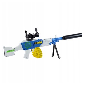 تفنگ اسباب بازی مسلسل شارژی تیر اسفنجی مدل 1002_تفنگ اسباب بازی