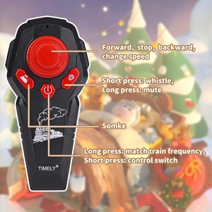 قطار اسباب بازی کنترلی شارژی موزیکال دودزا به همراه ریل_ماشین اسباب بازی