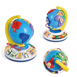 اسباب بازی کره زمین موزیکال قاره‌ها و حیوانات_ بازی فکری