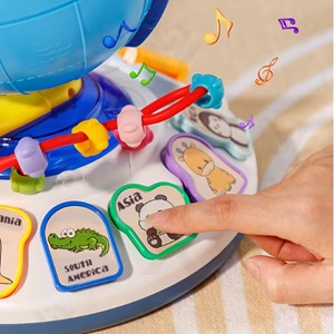 اسباب بازی کره زمین موزیکال قاره‌ها و حیوانات_ بازی فکری