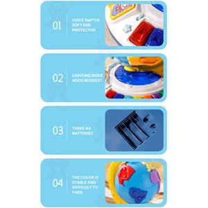 اسباب بازی کره زمین موزیکال قاره‌ها و حیوانات_ بازی فکری