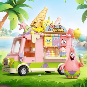 لگو ماشین بستنی فروشی پاتریک 410 قطعه مدل 612218_لگو