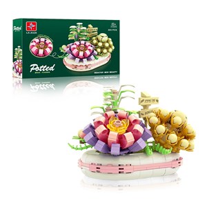 لگو دسته گل ساکولنت 301 قطعه مدل LX A527 _لگو