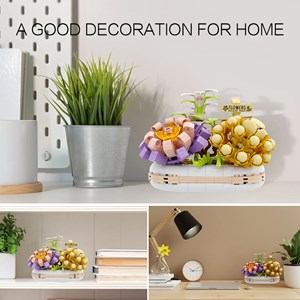 لگو دسته گل ساکولنت 301 قطعه مدل LX A527 _لگو