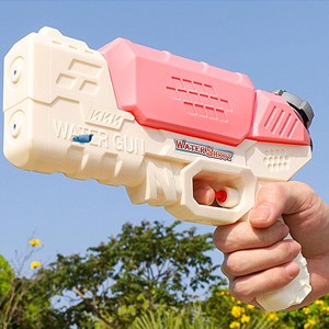 تفنگ اسباب بازی آب پاش رنگ صورتی مدل Water Gun 04s_تفنگ اسباب بازی