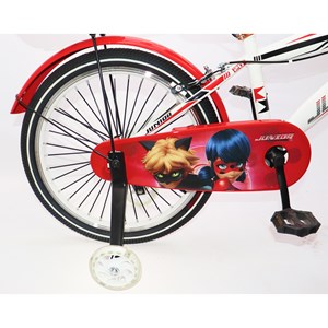 دوچرخه اورجینال کودک سایز 20 طرح دختر کفشدوزکی و گربه سیاه مدل جونیور JUNIOR_دوچرخه