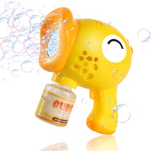 تفنگ اسباب بازی حباب ساز چراغ دار طرح اردک مدل Geometric Bubble Gun 6623_تفنگ اسباب بازی