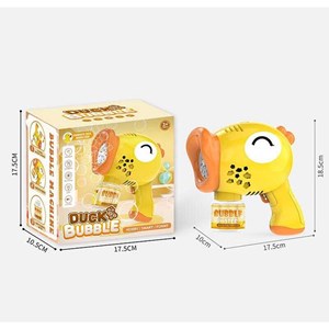 تفنگ اسباب بازی حباب ساز چراغ دار طرح اردک مدل Geometric Bubble Gun 6623_تفنگ اسباب بازی