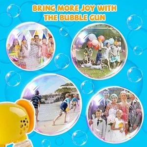 تفنگ اسباب بازی حباب ساز چراغ دار طرح اردک مدل Geometric Bubble Gun 6623_تفنگ اسباب بازی