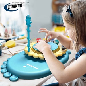 چرخ سفالگری کودک با پدال شارژی طرح دایناسور_اسباب بازی مشاغل