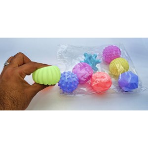 پوپت نرم بوقی 9 عددی مدل سنگ فضایی بر پایه مواد خوراکی_اسباب بازی نوزادی