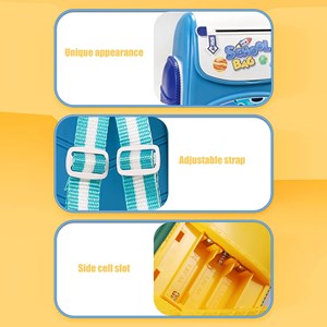 قلک مدل كوله پشتي رمزدار موزیکال طرح فضانورد School Bag Cash Box Musical_کیف و کوله پشتی