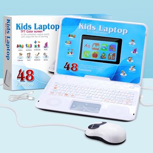 لپ تاپ آموزشی 48 کاره آبی Kids' educational laptop_ اسباب بازی دیجیتال و هوشمند
