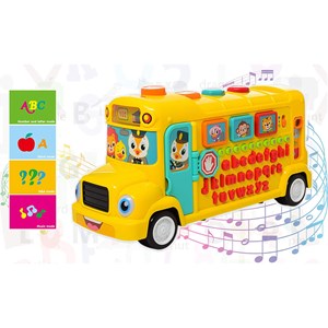اسباب بازی موزیکال اتوبوس بزرگ مدرسه هولی تویز مدل 3126 Hola Toys Musical School Bus_اسباب بازی نوزادی