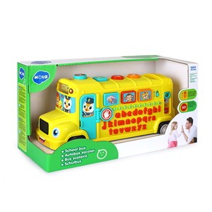 اسباب بازی موزیکال اتوبوس بزرگ مدرسه هولی تویز مدل 3126 Hola Toys Musical School Bus_اسباب بازی نوزادی