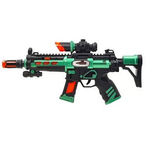 تفنگ اسباب بازی موزیکال چراغدار مدل JQ883A_تفنگ اسباب بازی