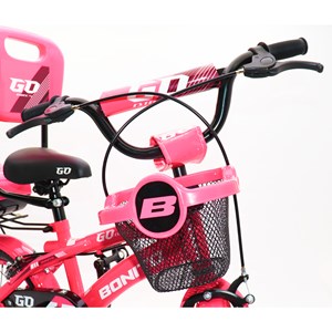 دوچرخه شهری کودک سایز 12 رنگ سرخابی مدل بونیتو GO_دوچرخه