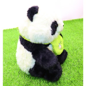 عروسک پولیشی اورجینال پاندا با پیشبند 30 سانتی_عروسک